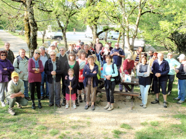 le groupe au départ de Rocamadour