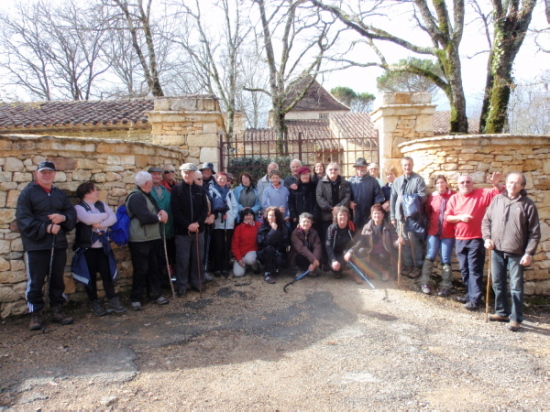 une trentaine de randonneurs à Saint Amand de Coly