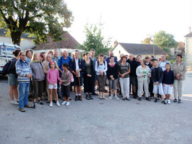 le groupe de randonneurs